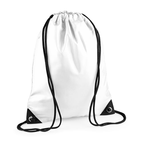 BagBase Premium Gymsac – White