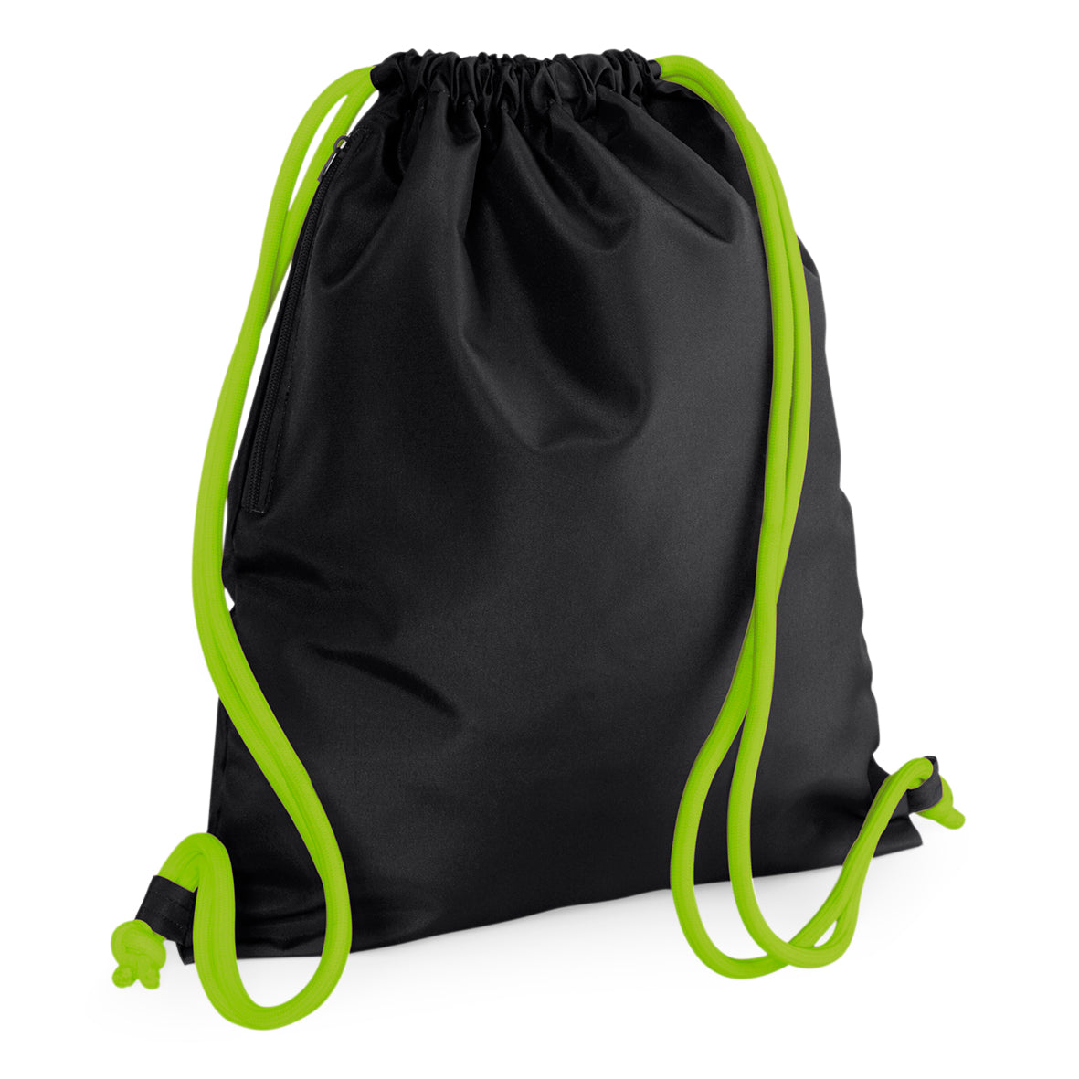 BagBase Icon Gymsac – Black/Lime Green