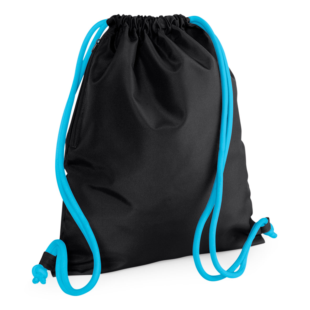 BagBase Icon Gymsac – Black/Surf Blue