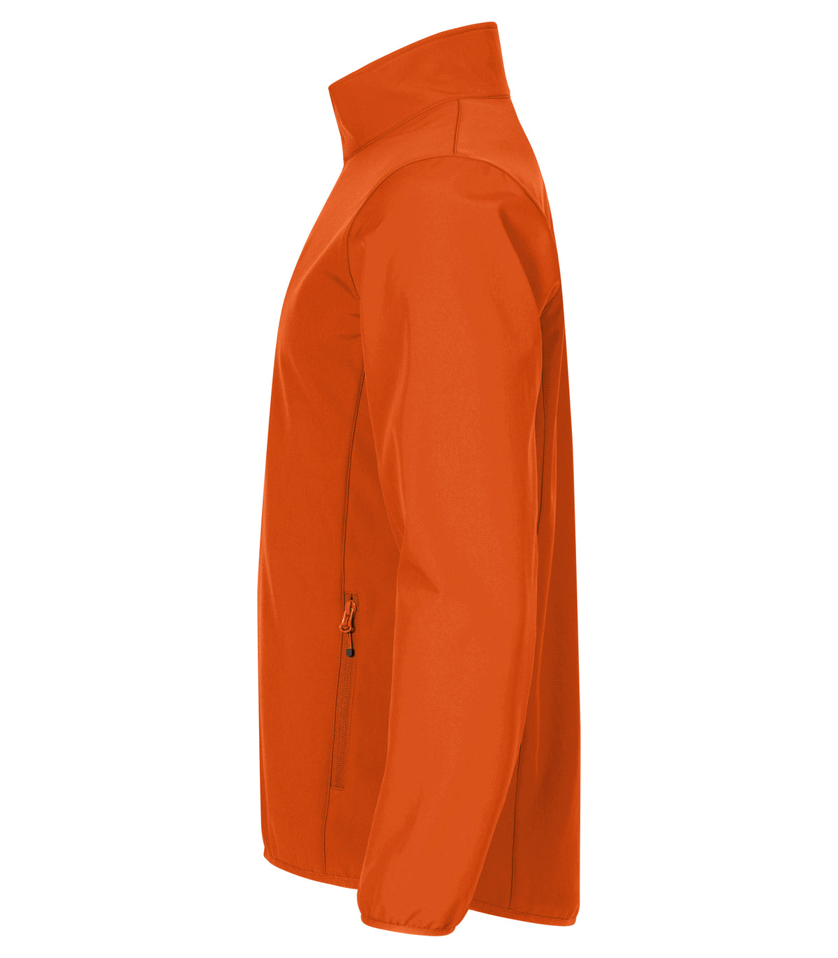 Clique Classic Softshell Jacket – Blodoransje – venstre side