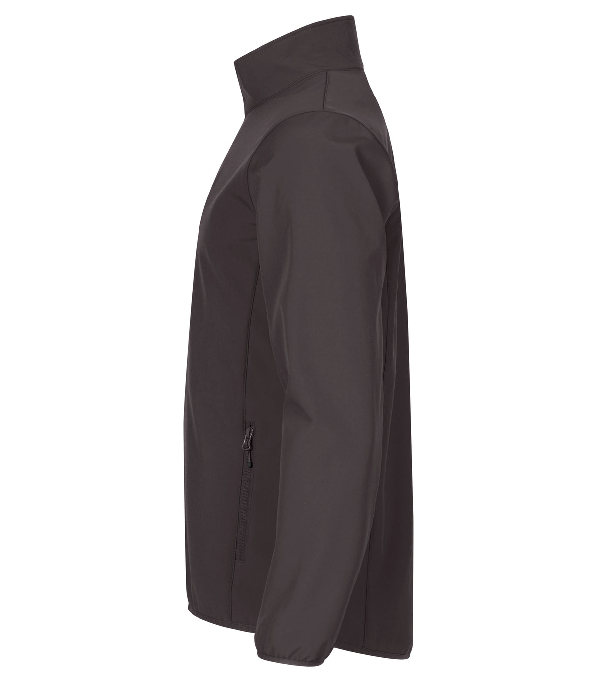 Clique Classic Softshell Jacket – Mørk grå – venstre side