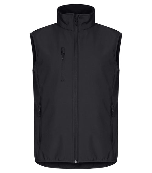 Clique Classic Softshell Vest – Svart – forside