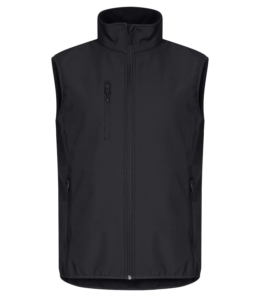 Clique Classic Softshell Vest – Svart – forside