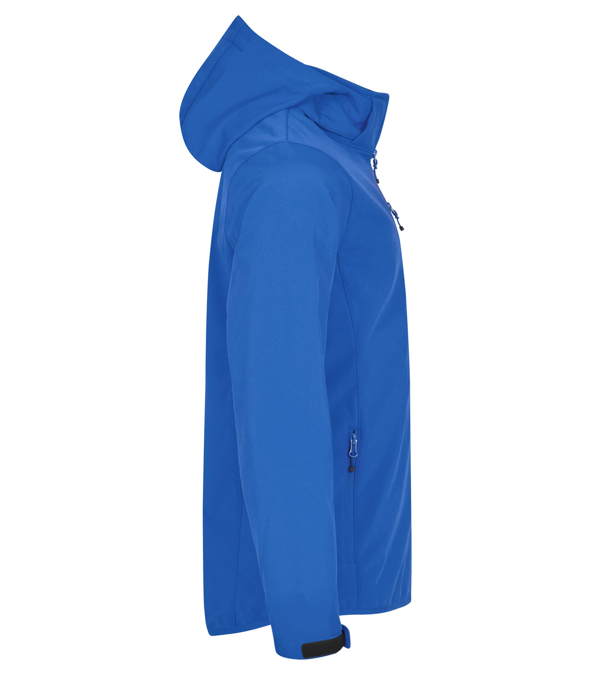 Clique Classic Softshell Hoody – Kongeblå – høyre side