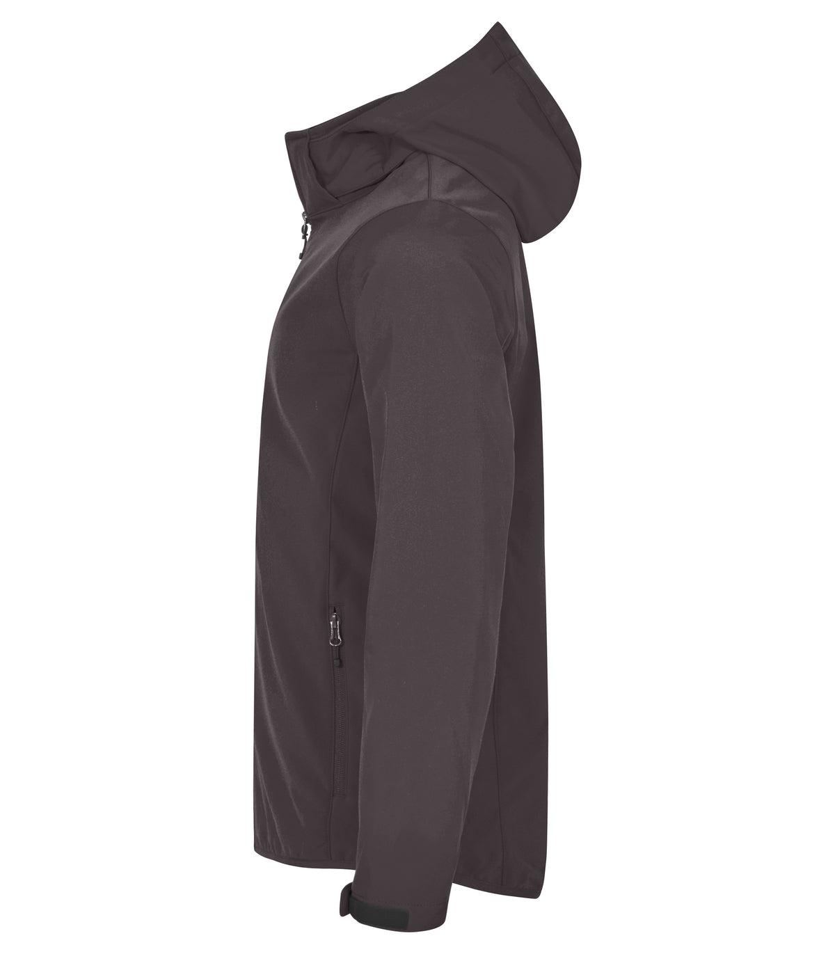 Clique Classic Softshell Hoody – Mørk grå – venstre side