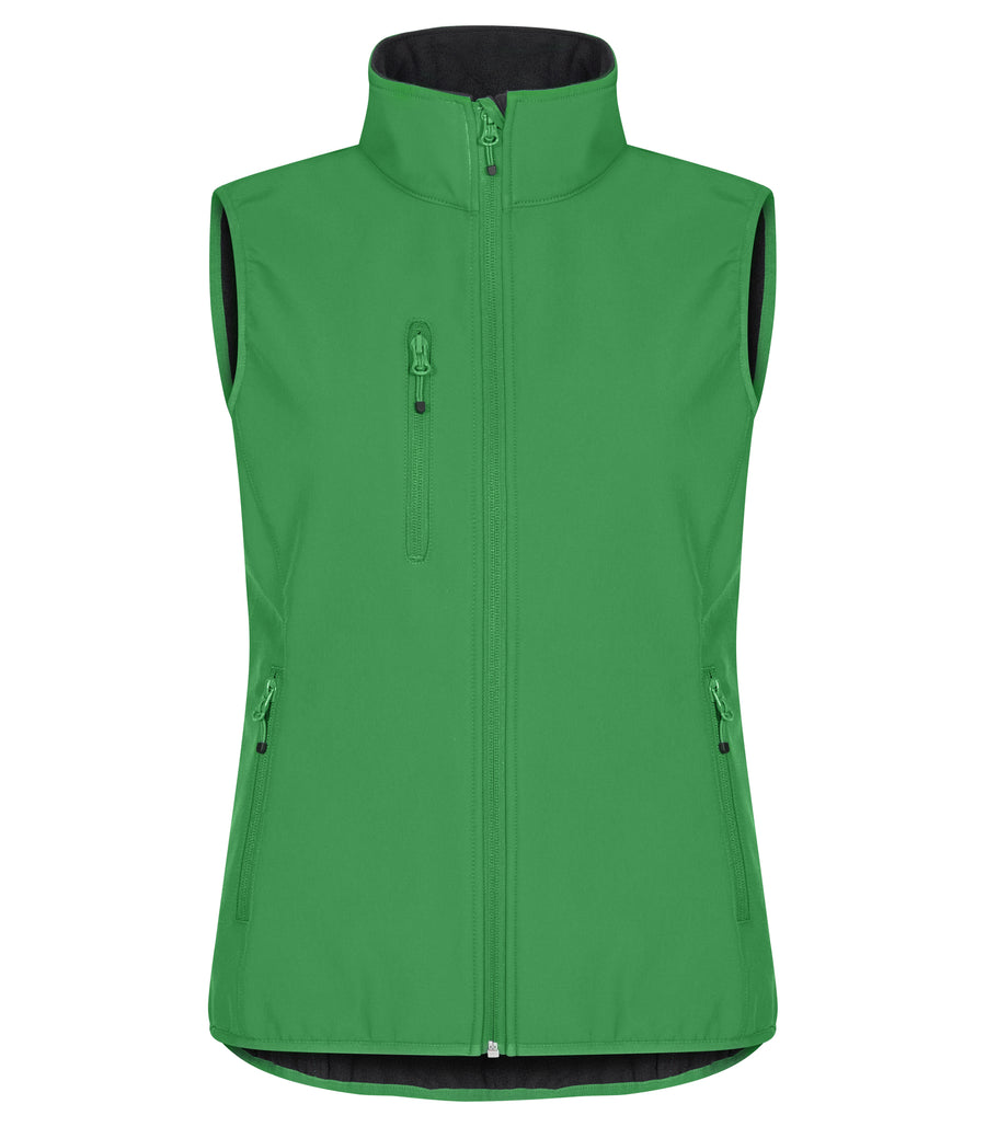 Clique Classic Softshell Vest – dame – Eplegrønn – forside