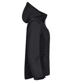 Clique Classic Softshell Hoody – dame – Svart – høyre side
