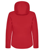 Clique Classic Softshell Hoody – dame – Rød – bakside