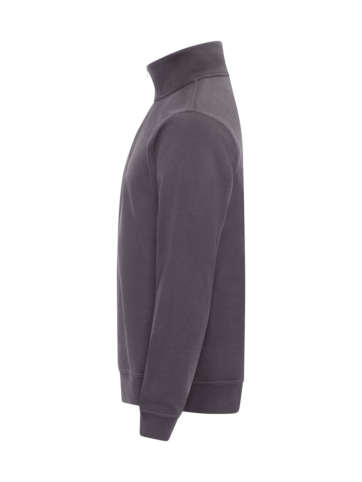 Clique Miami Half Zip – Metallgrå – venstre side