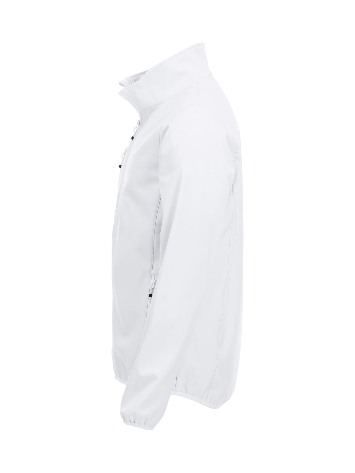 Clique Basic Softshell Jacket – Hvit – venstre side