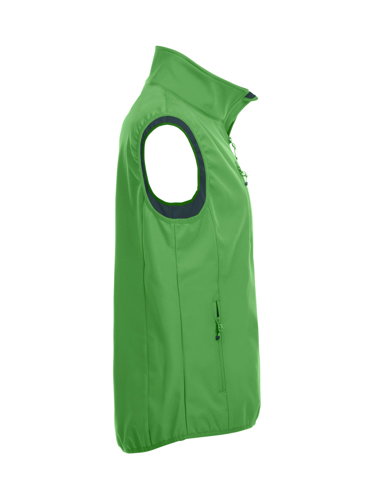 Clique Basic Softshell Vest – Eplegrønn – høyre side