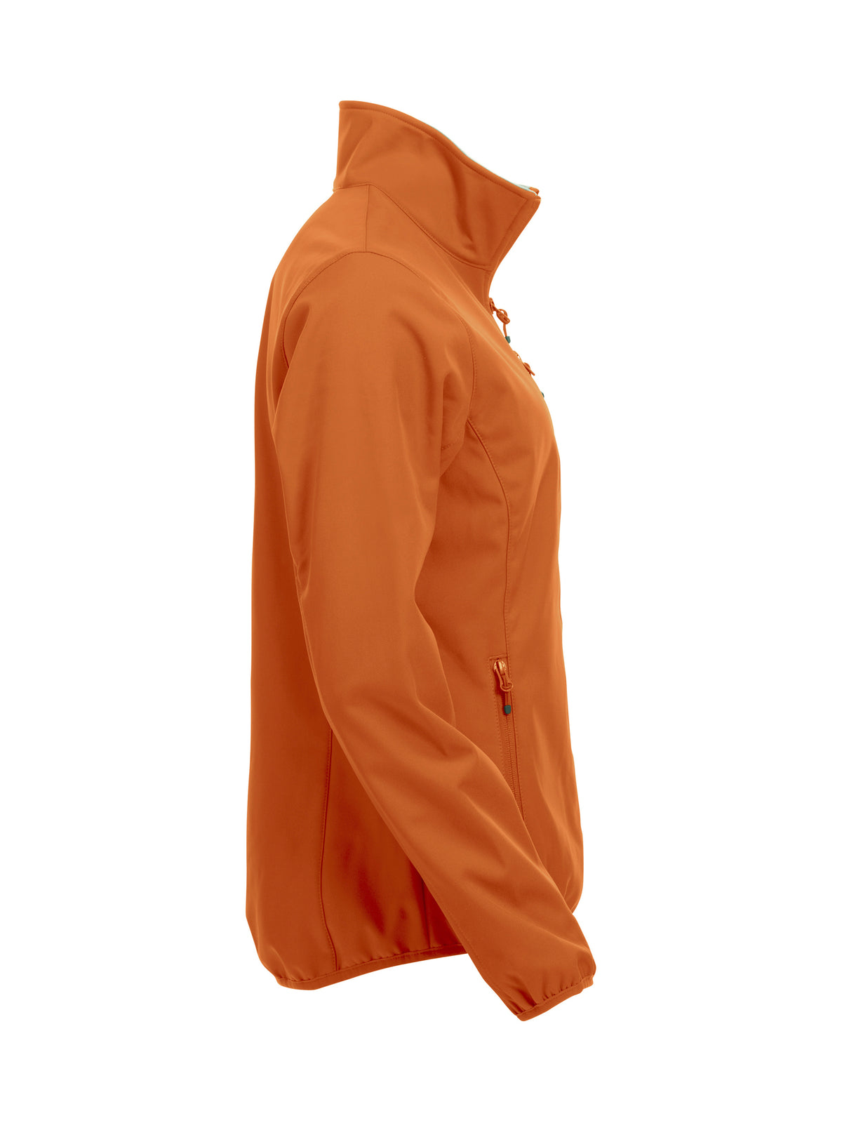 Clique Basic Softshell Jacket – dame – Blodoransje – høyre side