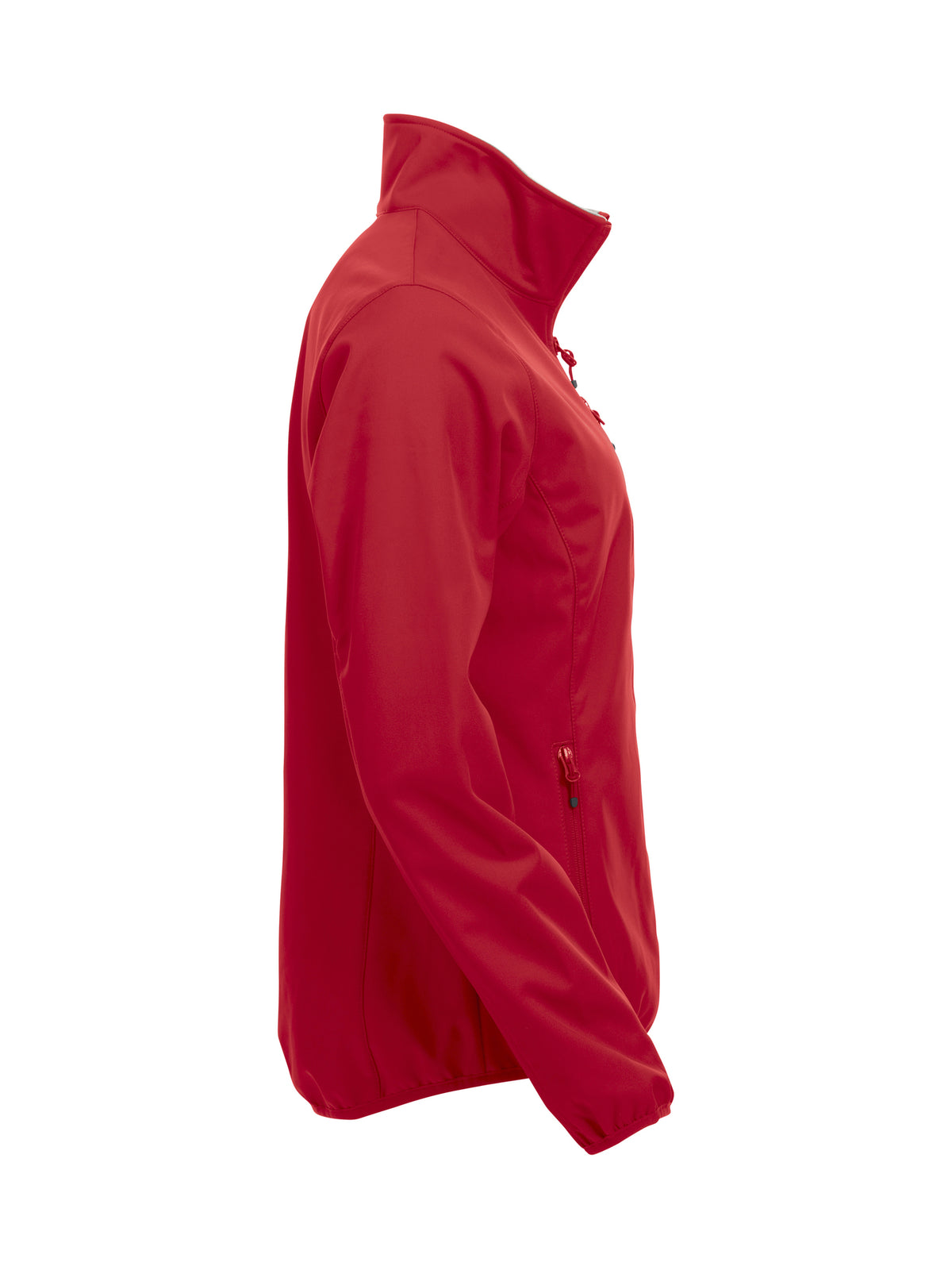 Clique Basic Softshell Jacket – dame – Rød – høyre side