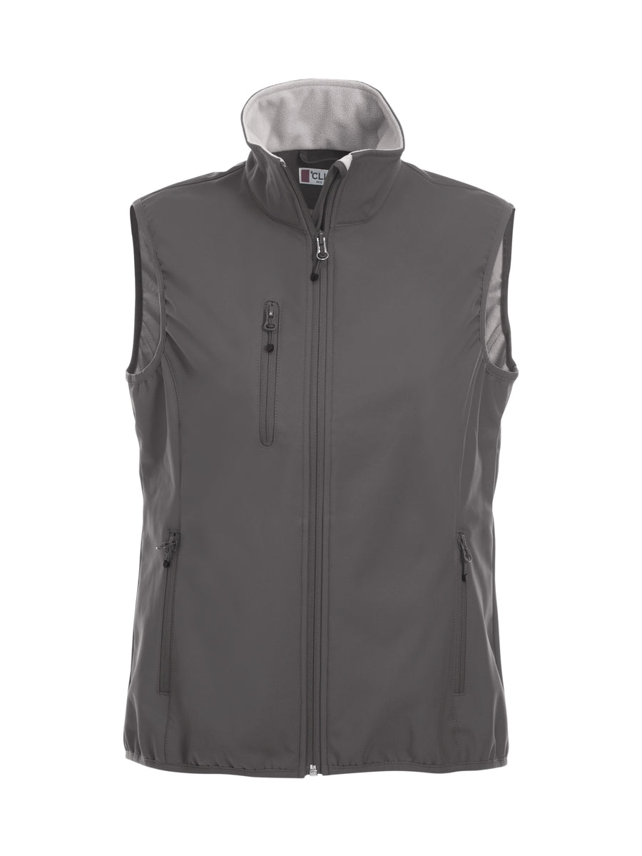 Clique Basic Softshell Vest – dame – Pistol – forside