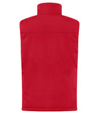 Clique Padded Softshell Vest – Rød – bakside