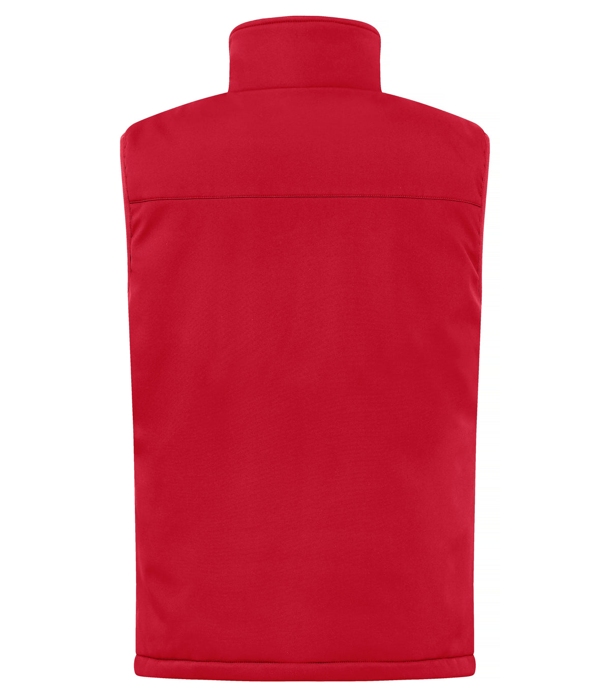 Clique Padded Softshell Vest – Rød – bakside