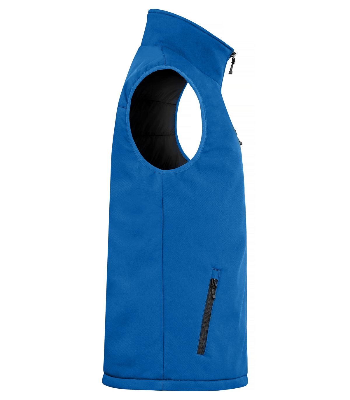 Clique Padded Softshell Vest – Kongeblå – høyre side