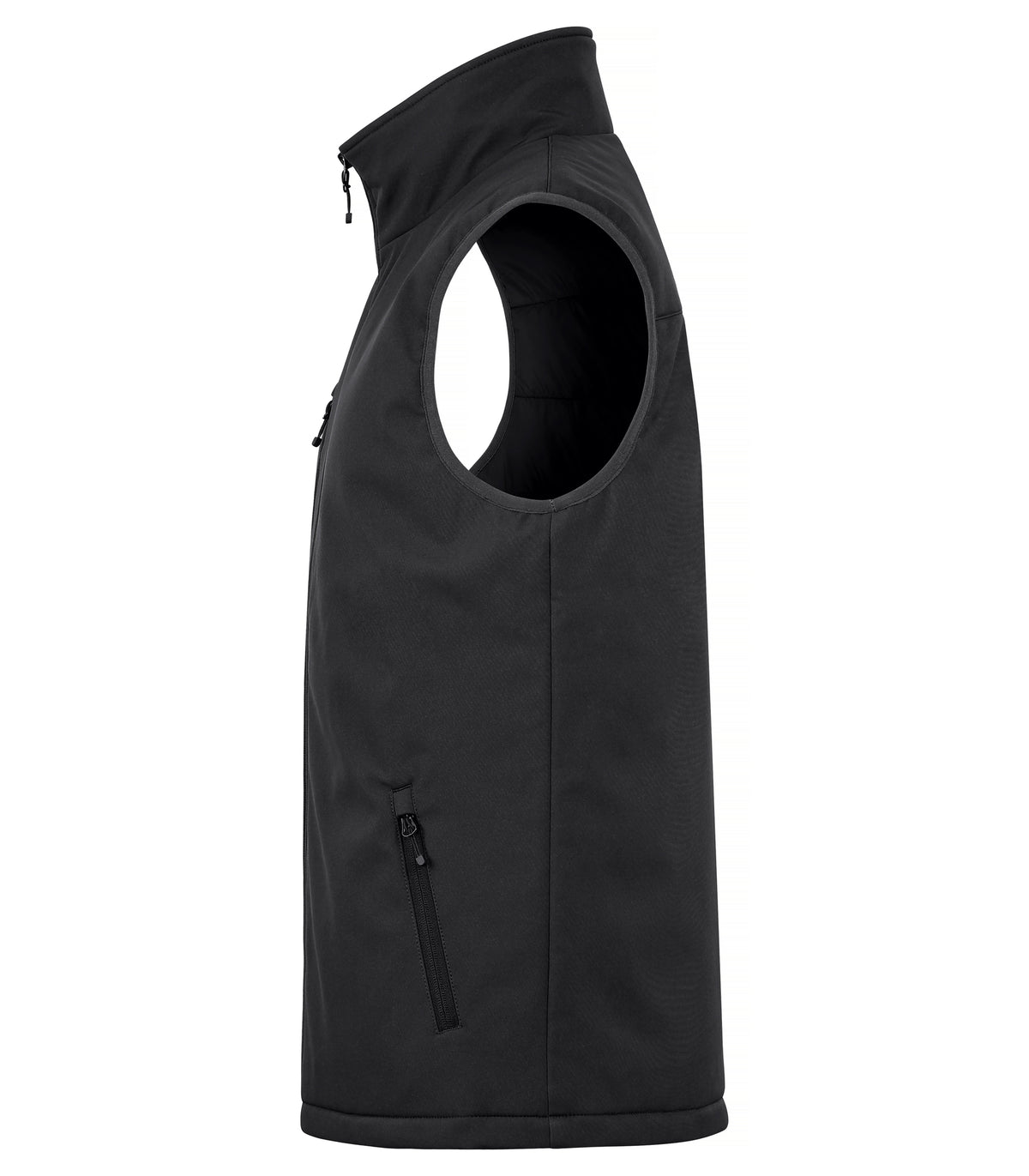 Clique Padded Softshell Vest – Svart – venstre side