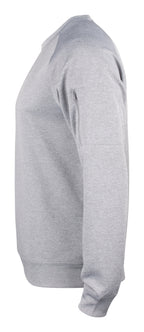Clique Basic Active Roundneck – Gråmelert – venstre side