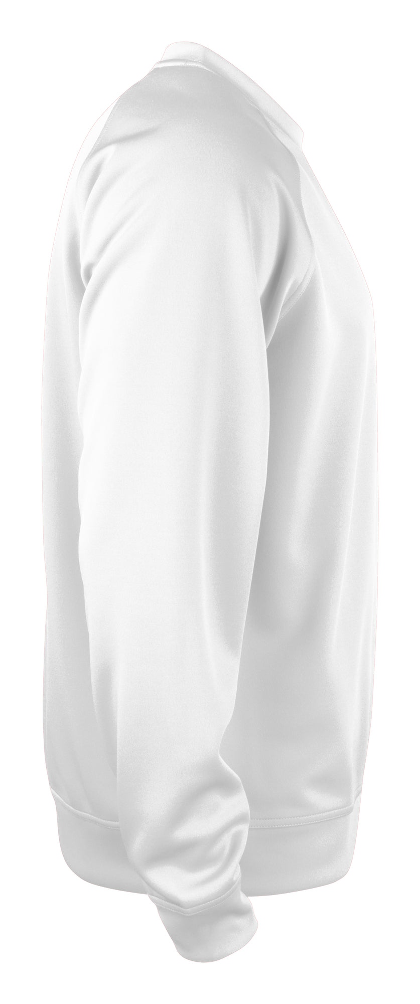 Clique Basic Active Roundneck – Hvit – høyre side
