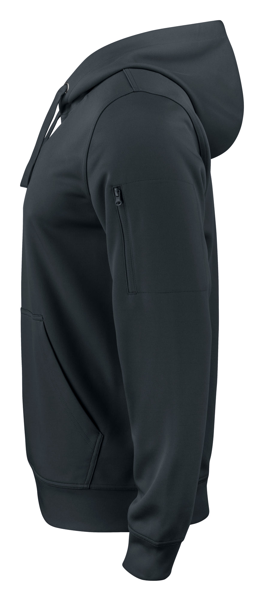 Clique Basic Active Hoody – Svart – venstre side