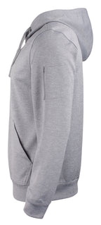 Clique Basic Active Hoody – Gråmelert – venstre side