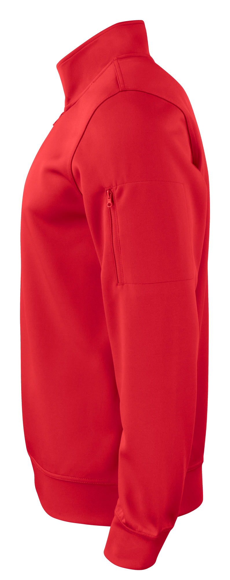 Clique Basic Active Half Zip – Rød – venstre side
