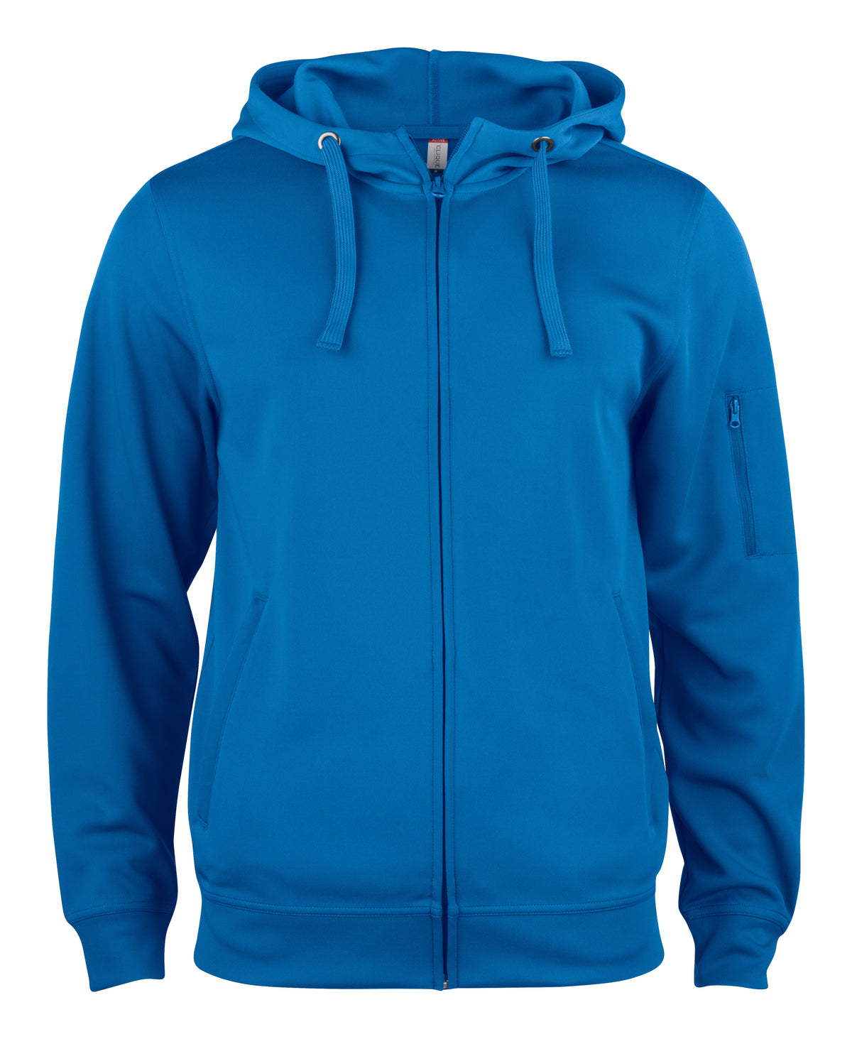 Clique Basic Active Hoody Full Zip – Kongeblå – forside