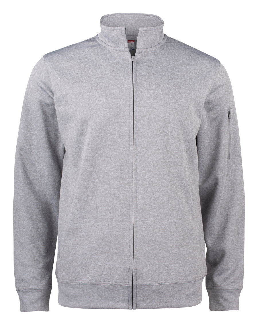 Clique Basic Active Cardigan – Gråmelert – forside