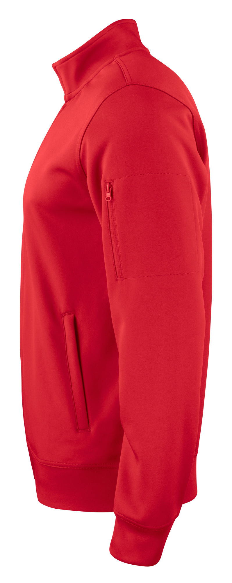 Clique Basic Active Cardigan – Rød – venstre side