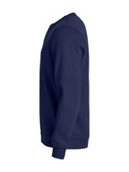 Clique Basic Roundneck – junior – Mørk marineblå – venstre side