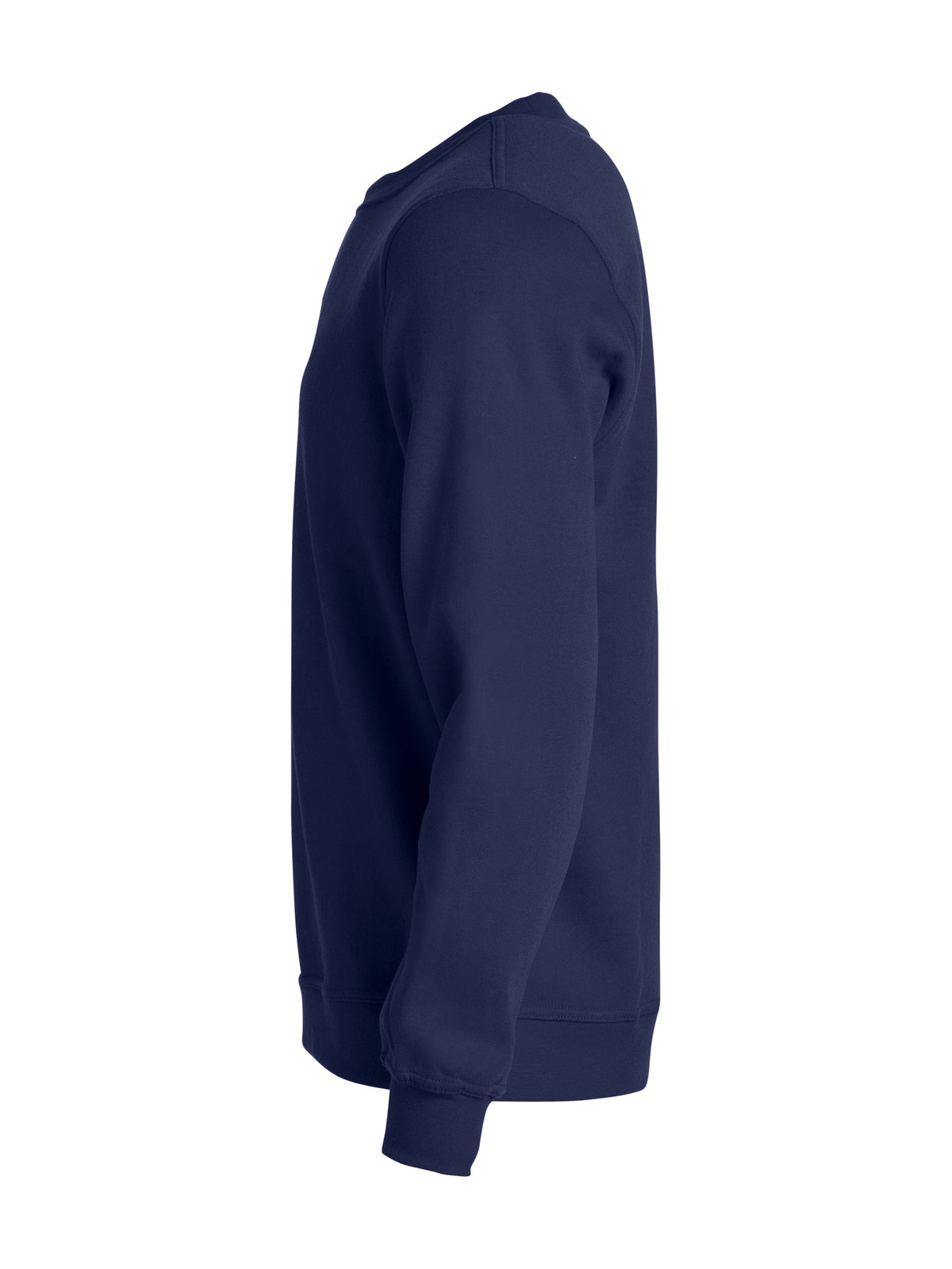 Clique Basic Roundneck – junior – Mørk marineblå – venstre side