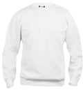 Clique Basic Roundneck – junior – Hvit – forside