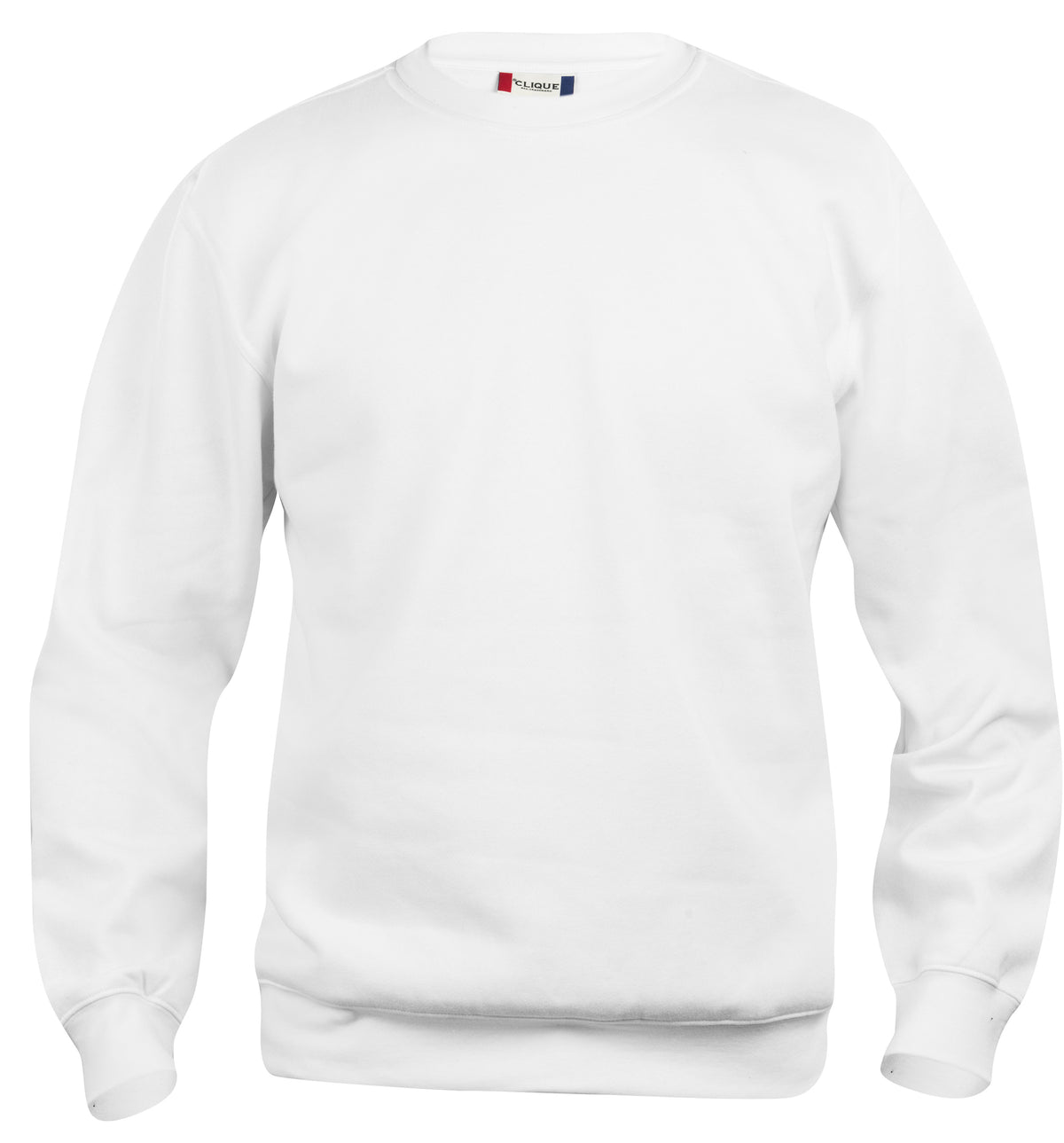 Clique Basic Roundneck – junior – Hvit – forside