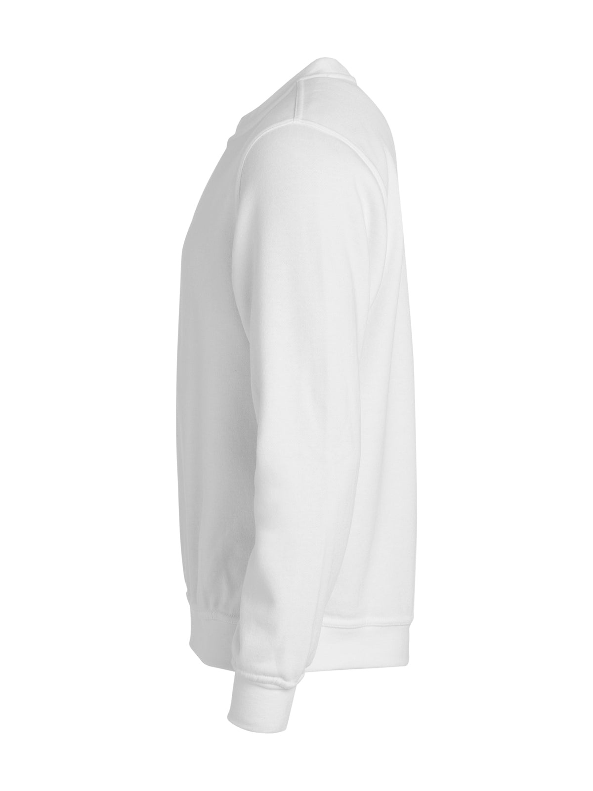 Clique Basic Roundneck – junior – Hvit – venstre side