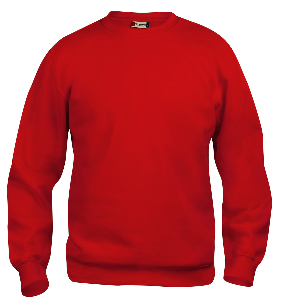 Clique Basic Roundneck – junior – Rød – forside