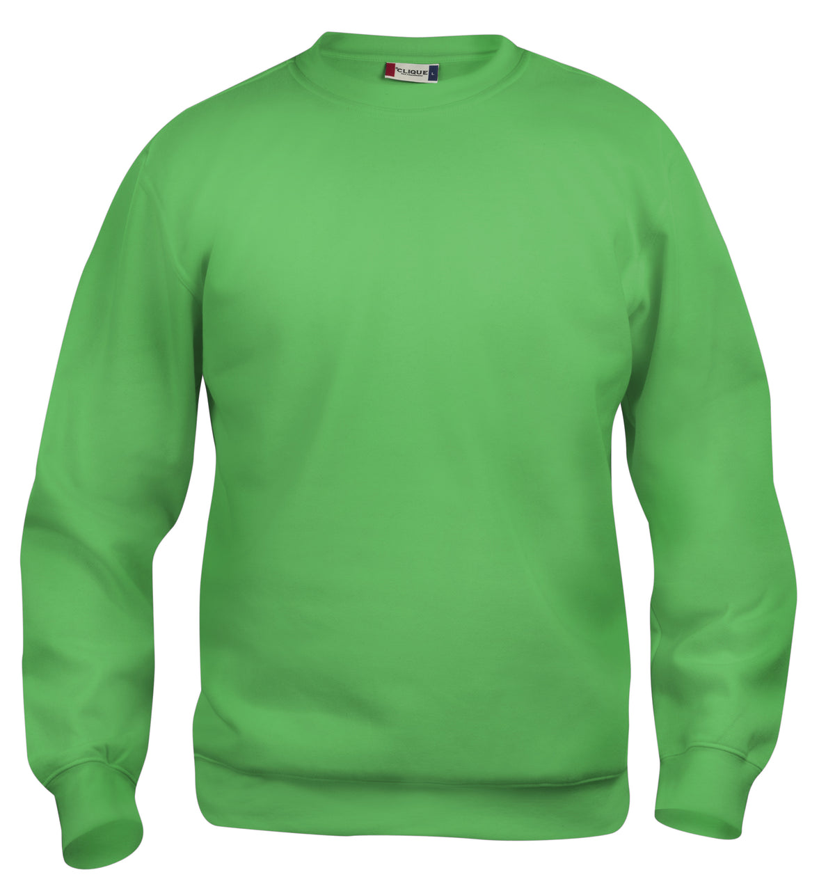Clique Basic Roundneck – junior – Eplegrønn – forside