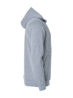 Clique Basic Hoody – junior – Gråmelert – høyre side