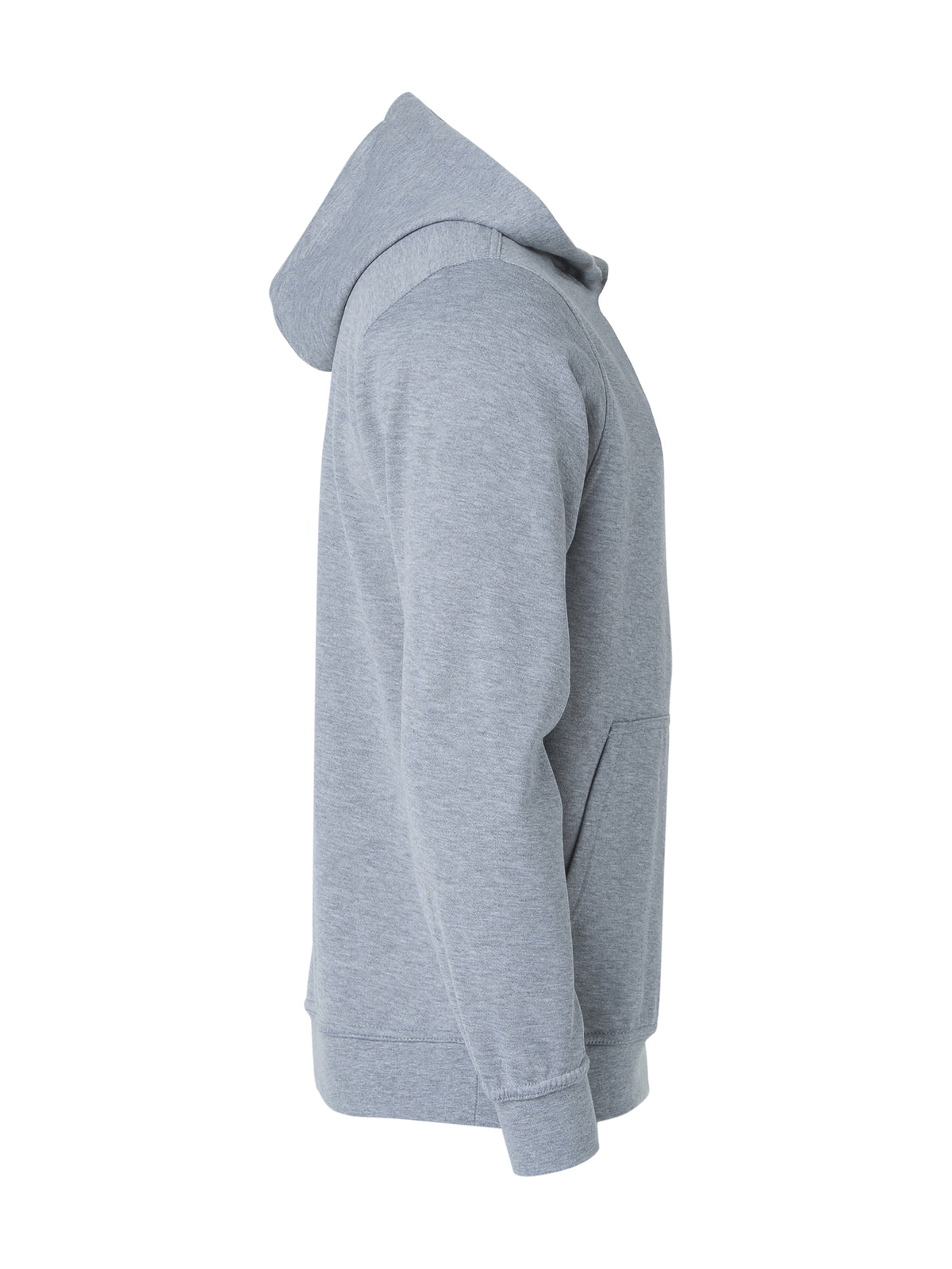 Clique Basic Hoody – junior – Gråmelert – høyre side