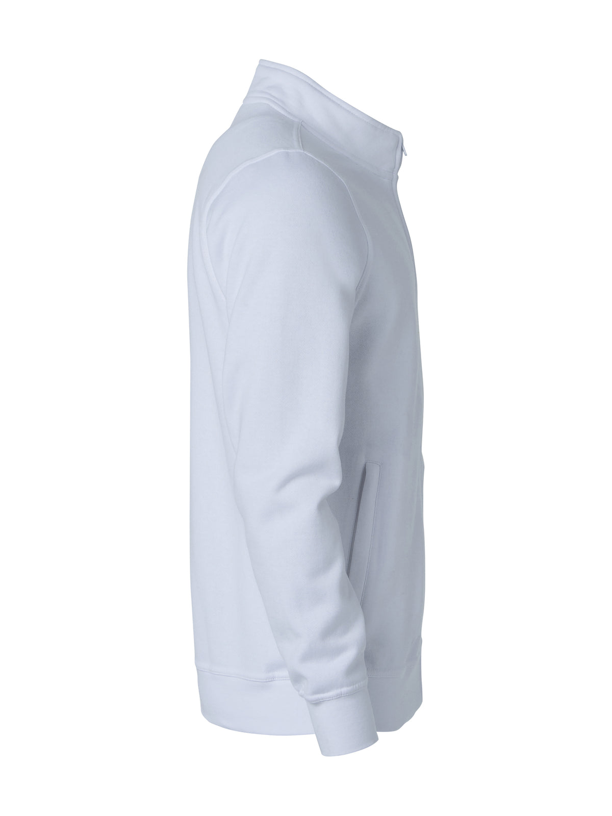 Clique Basic Cardigan – junior – Hvit – høyre side