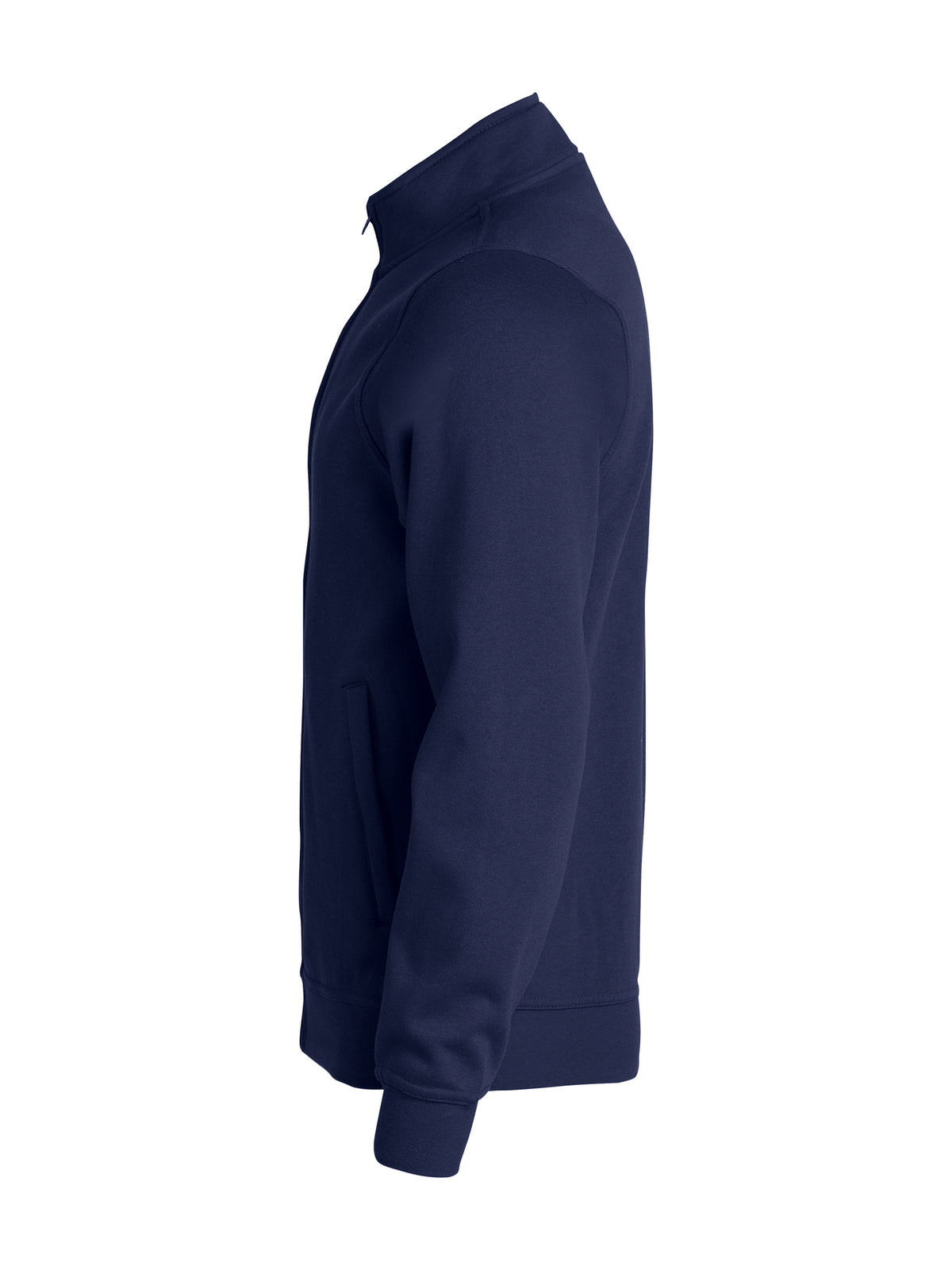Clique Basic Cardigan – junior – Mørk marineblå – venstre side