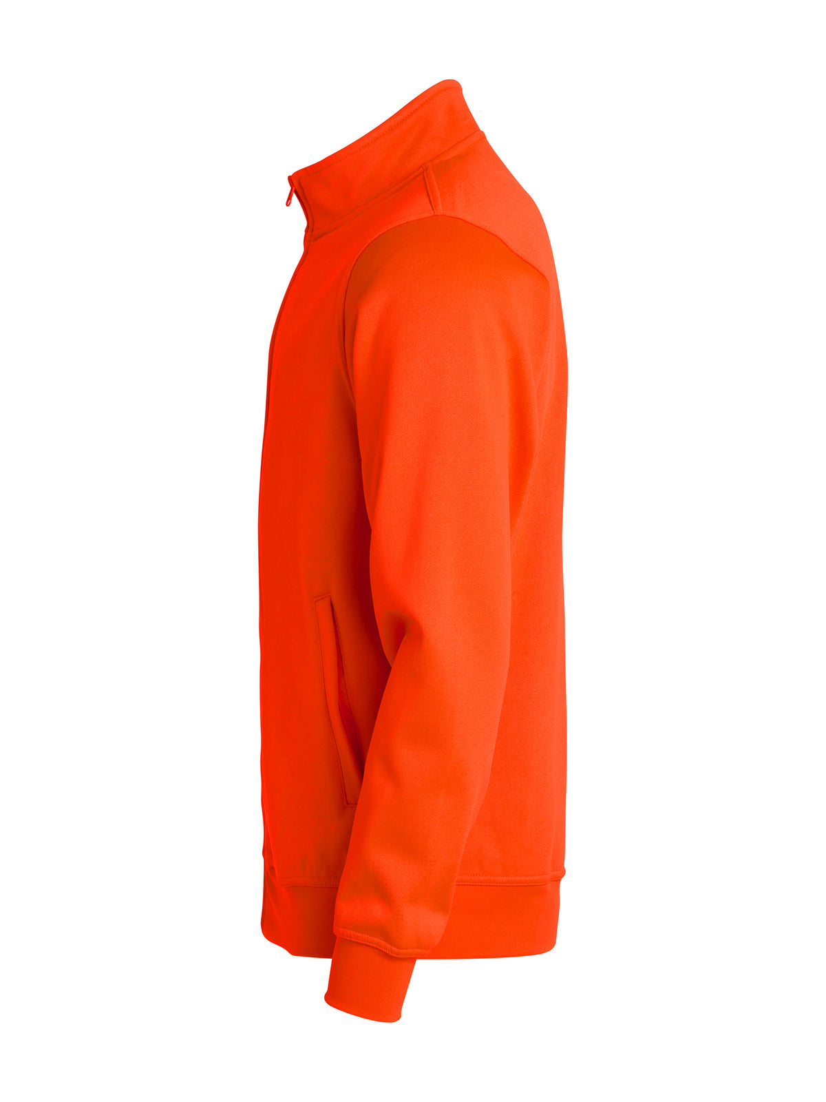 Clique Basic Cardigan – junior – Signaloransje – venstre side