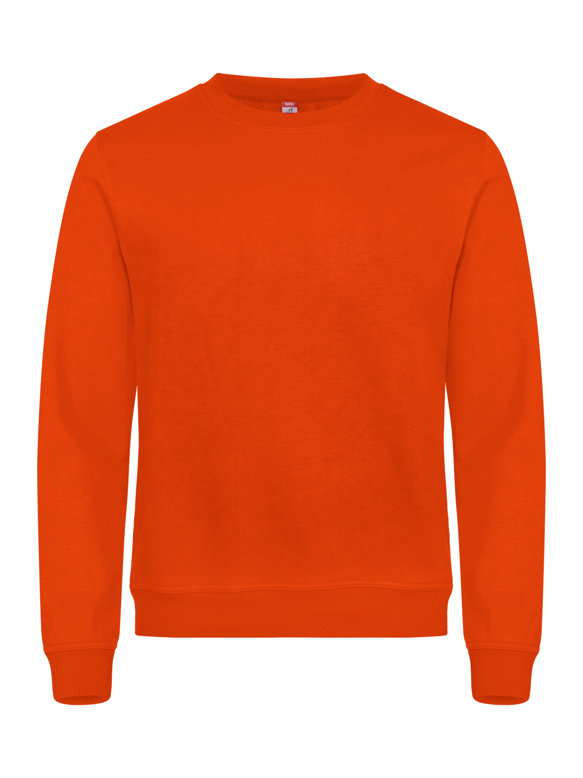 Clique Basic Roundneck – Blodoransje – forside