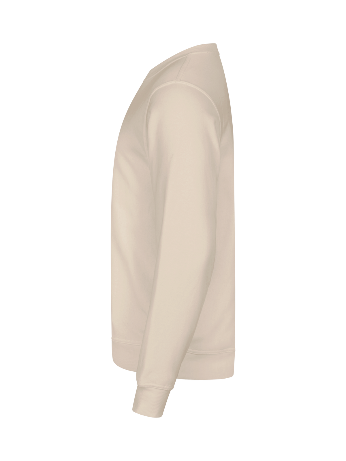 Clique Basic Roundneck – Lys khaki – venstre side