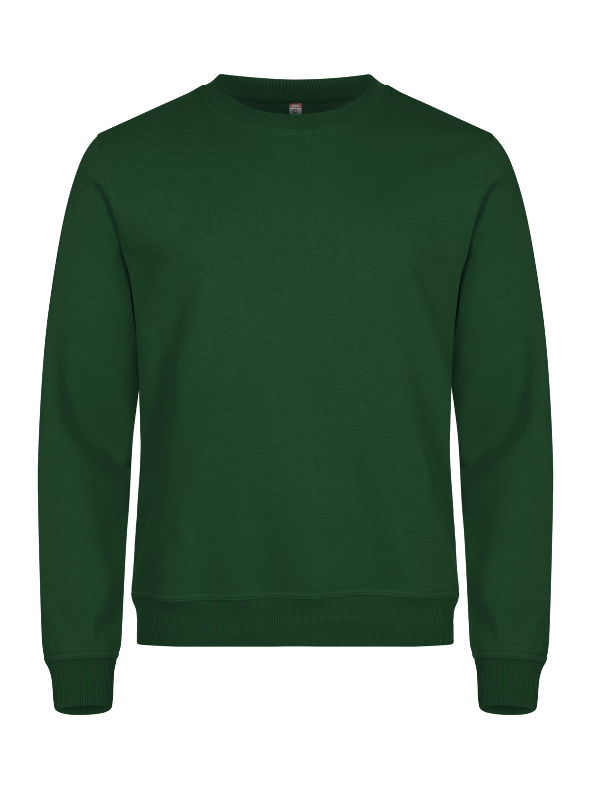 Clique Basic Roundneck – Flaskegrønn – forside