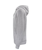 Clique Basic Hoody – Gråmelert – venstre side