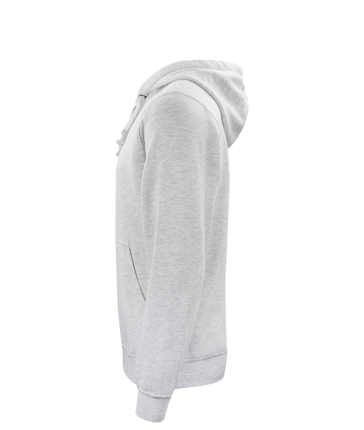Clique Basic Hoody – Askegrå – venstre side