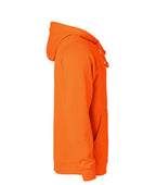 Clique Basic Hoody – Signaloransje – høyre side