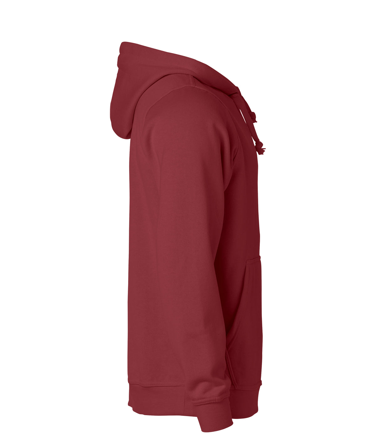 Clique Basic Hoody – Burgunder – høyre side
