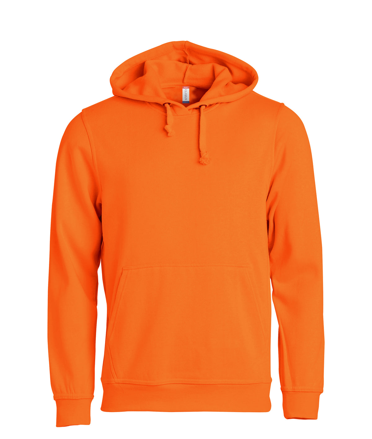 Clique Basic Hoody – Signaloransje – forside
